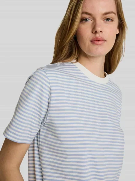 T-shirt o pudełkowym kroju z czystej bawełny Tom Tailor Denim