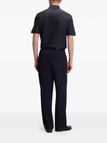 Tricou polo Boss cu dungi albastru