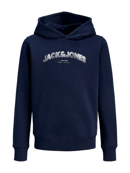 Jack & Jones Junior Sweater majica JJAvery tamno plava bijela