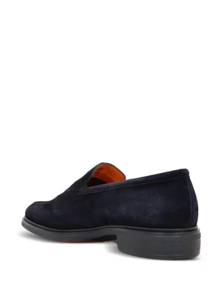 Loaferice Santoni od brušene kože plava