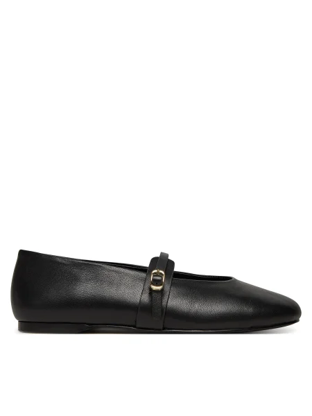 Steve Madden bőr balerina cipő Rejoice fekete