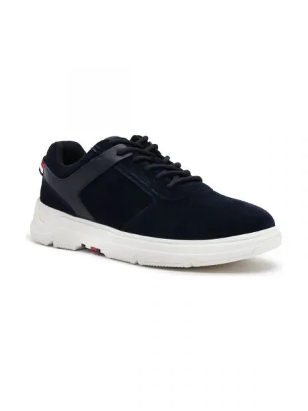 Tommy Hilfiger Bőr sneakers tornacipő CORE HILFIGER kék