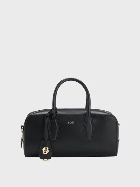 Кожаная сумка Boss черная