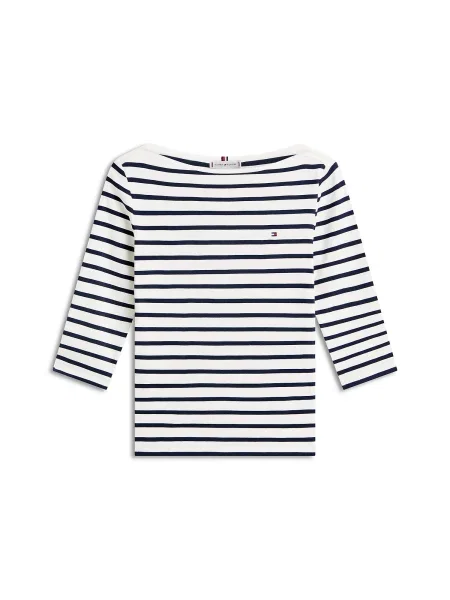 TOMMY HILFIGER Tricou New Cody bleumarin alb