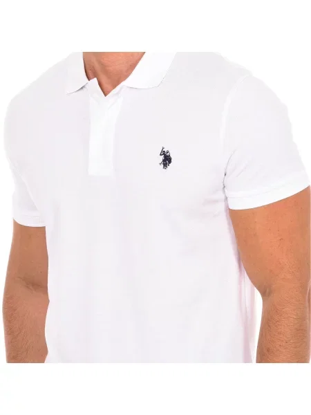 Tricou polo U.s. Polo Assn. alb