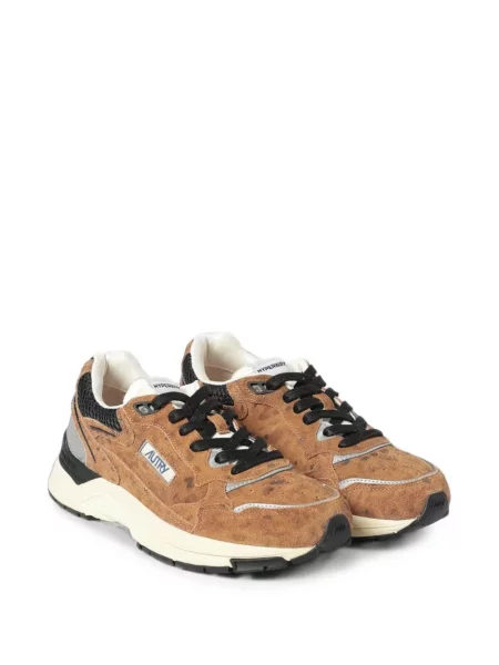Sneakerși Autry cu imagine cu model leopard maro