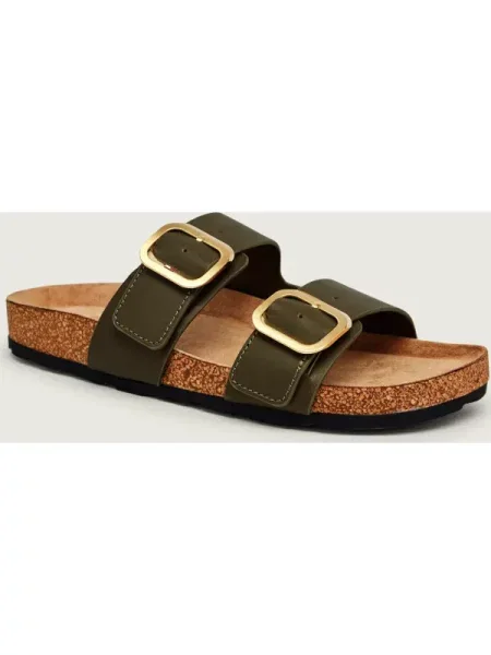 TOMMY HILFIGER Saboți kaki maro