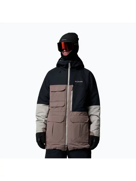 Geacă de snowboard pentru bărbați Columbia Coreshot iron/black/flint grey negru
