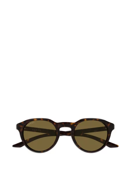 Apvalūs saulės akiniai Gucci Eyewear ruda