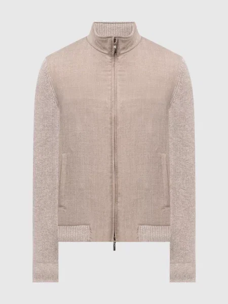 Утеплена куртка з вовни та кашеміру Doriani Cashmere бежева