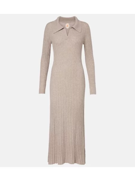 Odgovarati haljina Jardin Des Orangers od kašmira bež