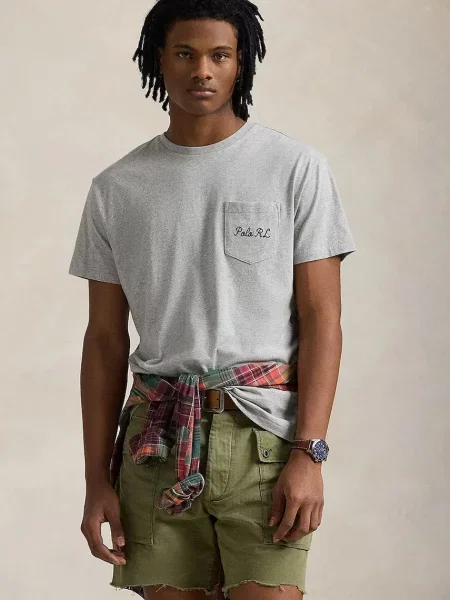 POLO RALPH LAUREN Tricou | Custom slim fit gri