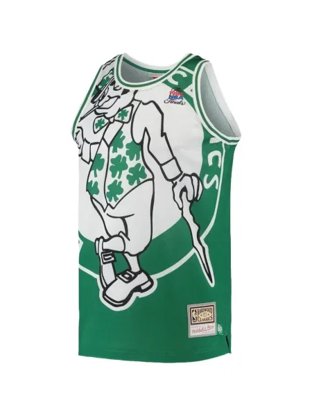 Cămașă Mitchell & Ness din jerseu verde