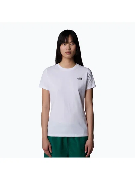 Tricou pentru femei The North Face Simple Dome Slim Tee tnf alb