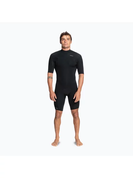 Costum de înot pentru bărbați Quiksilver Everyday Sessions mm Back Zip Springsuit black negru