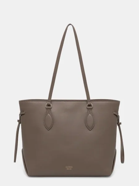 Кожена чанта Guess FLORENCE HWFLNC бежово