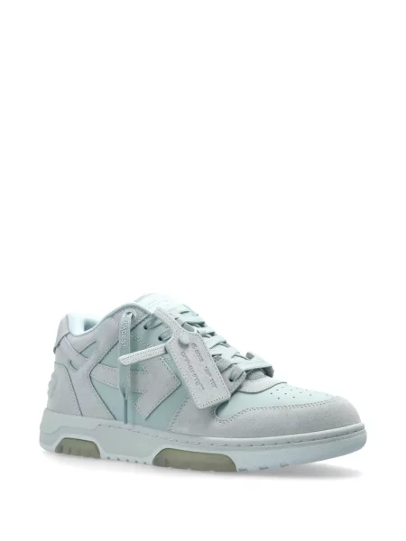 Szarvasbőr aplikált business sneaker Off-white fehér