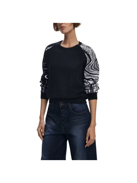 Sweter Desigual czarny