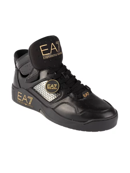Sneakersy Emporio Armani Ea7 skórzane czarne