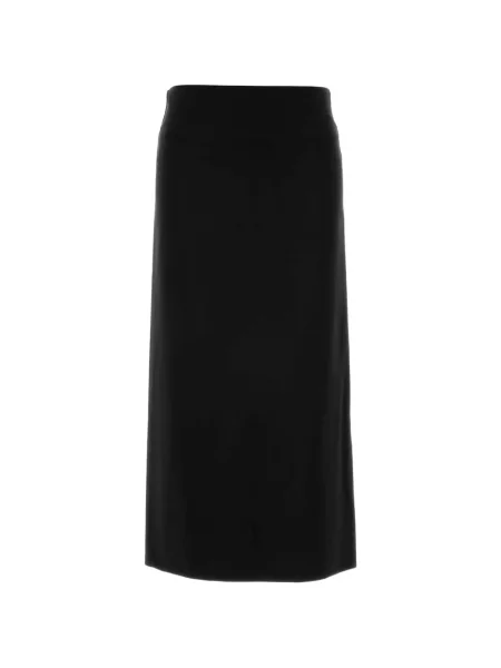 Fusta maxi Jil Sander cu crăpătură negru