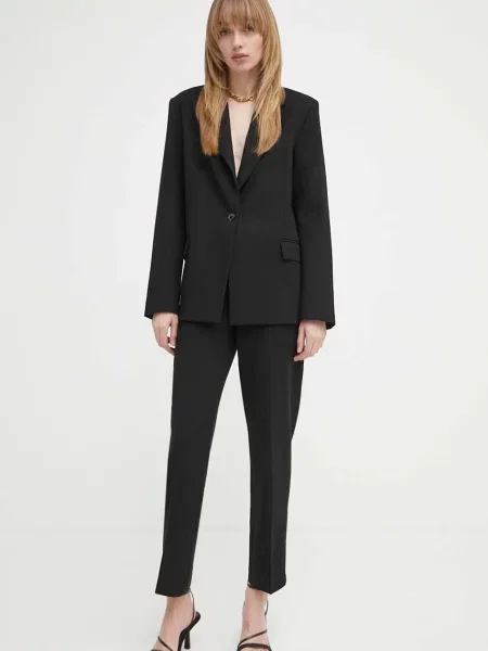Hlače Anny Attired Suiting črna