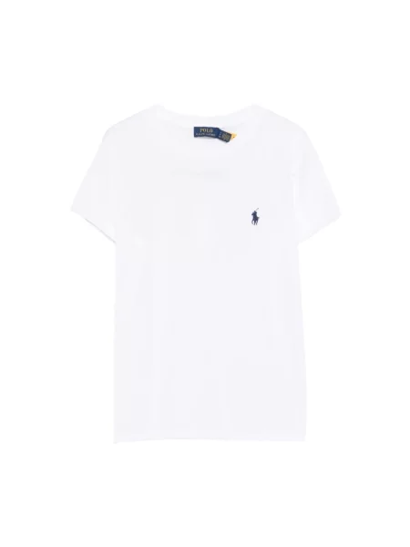 Dzianinowa koszulka polo Polo Ralph Lauren klasyczna biała