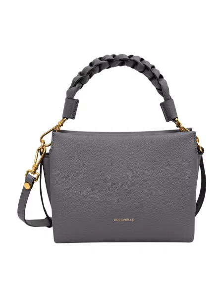 Coccinelle torebka crossbody skórzana szara