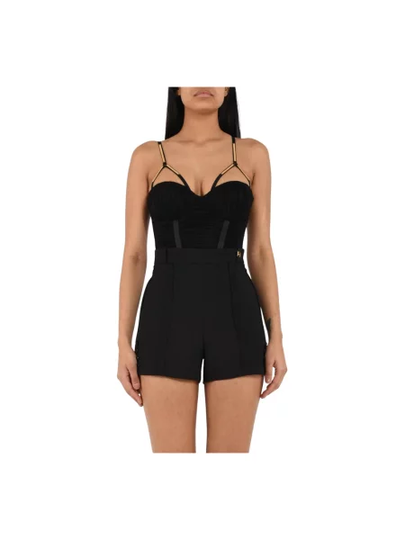 Kombinezon Elisabetta Franchi z dżerseju czarny