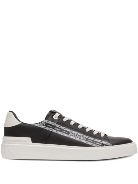 Sneakerși Balmain din piele negru