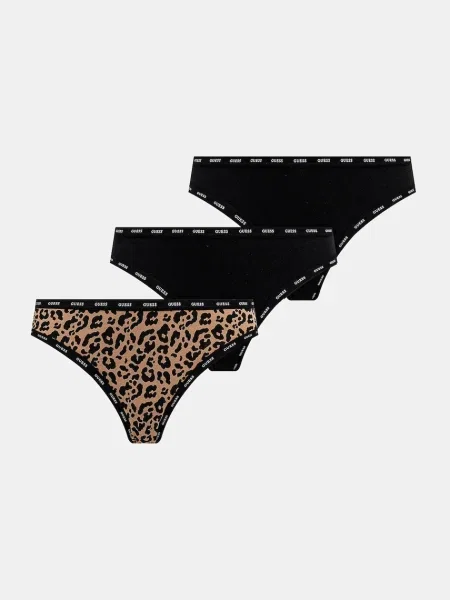 Guess Комплект 3 чифта класически бикини Цветен