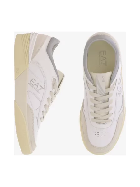 Sneakersy Emporio Armani Ea7 zamszowe białe