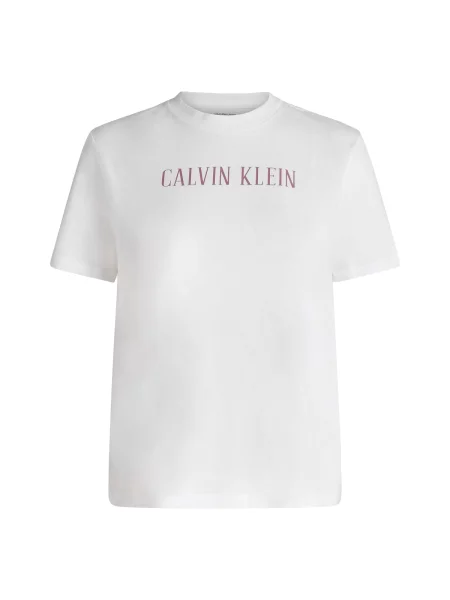 Calvin Klein Jeans Tricou CLASSIC VARSITY roz alb