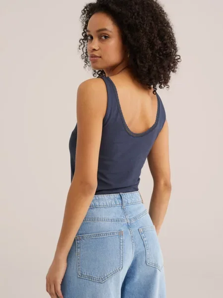 Top We Fashion albastru