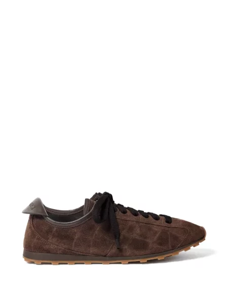 Pantofi tenis Jacquemus din piele de căprioară tenis maro