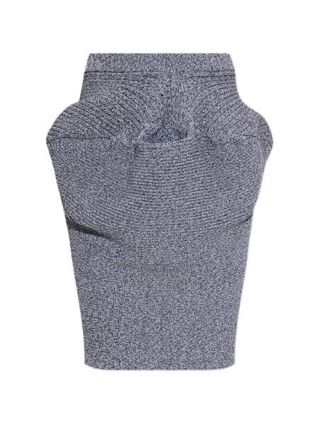 Fustă midi Issey Miyake cu strasuri gri