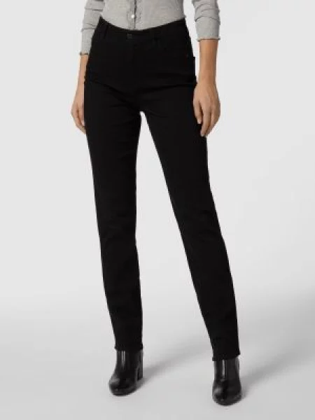 Jeansy o kroju slim fit z dodatkiem streczu model Rosner czarne