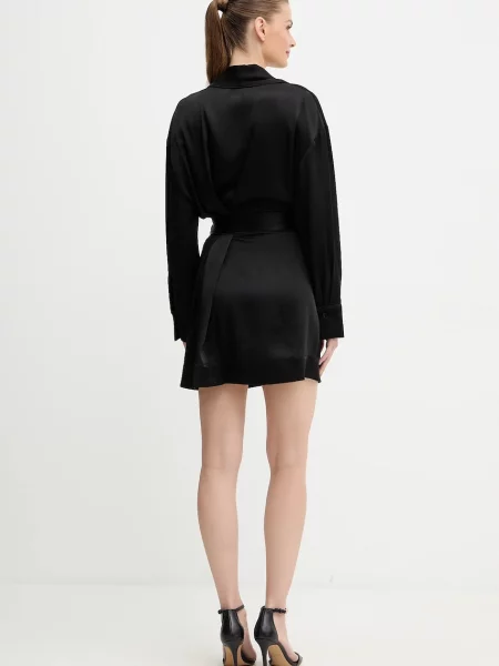 Платье мини Victoria Beckham черное