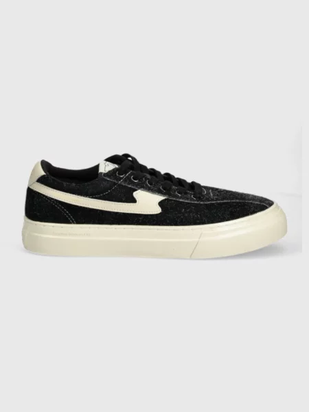 Superge iz semiša Stepney Workers Club Dellow S-Strike Cup Raw Suede črna