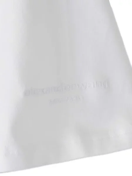 Top Alexander Wang cu decolteu în V albastru