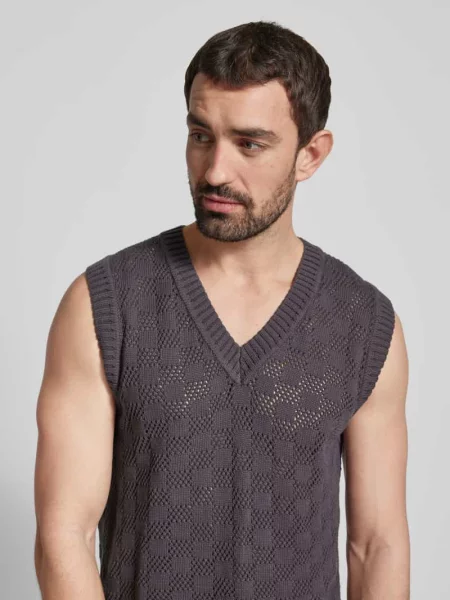 Bezrękawnik z prążkowanymi wykończeniami Scotch & Soda czarna