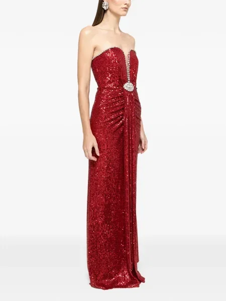 Rochie maxi Nissa de costum roșu