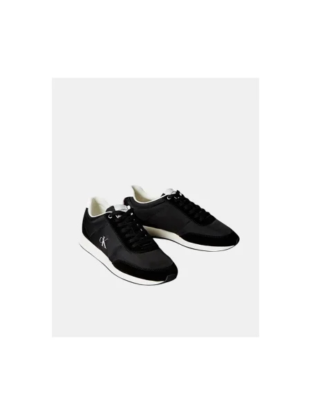 Férfi cipők Calvin Klein Retro Runner Essential MIX MAT black/bright white. Méret: 46 EU fehér