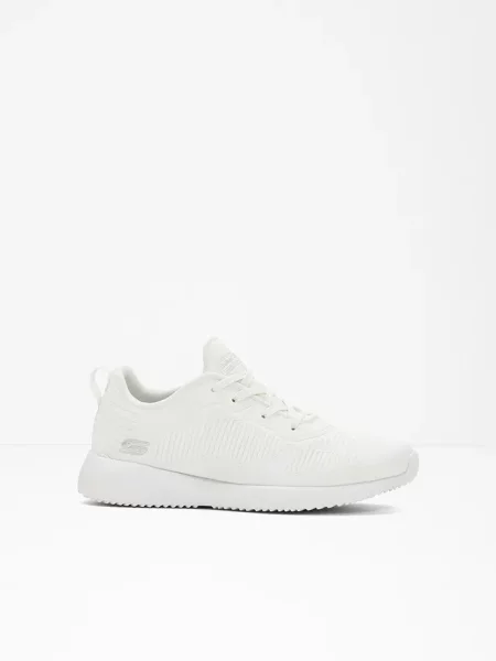 Wygodne sneakersy Skechers z pianką memory białe