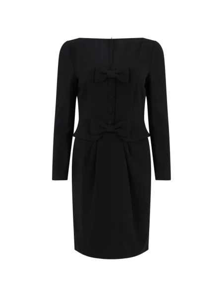 Lung rochie Moschino cu funde negru