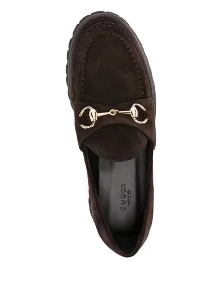 Pantofi loafer Gucci maro