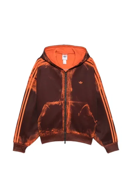 Hanorac cu glugă Adidas maro