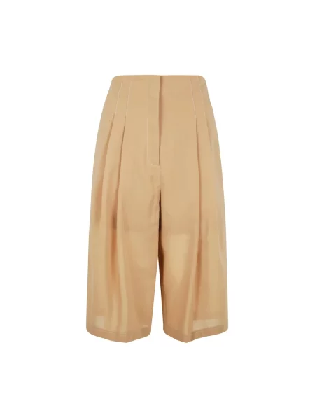 Bermudy Philosophy Di Lorenzo Serafini z wysoką talią beżowe