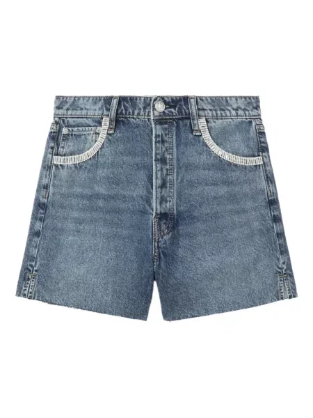 Pantaloni scurți din denim Rag & Bone de cristal albastru
