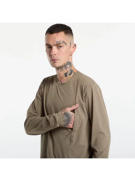 Тениска Poutnik by Tilak Shiva Top Long Sleeve Tan S кафяво