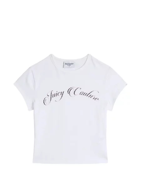 Tricou Juicy Couture cu imagine alb